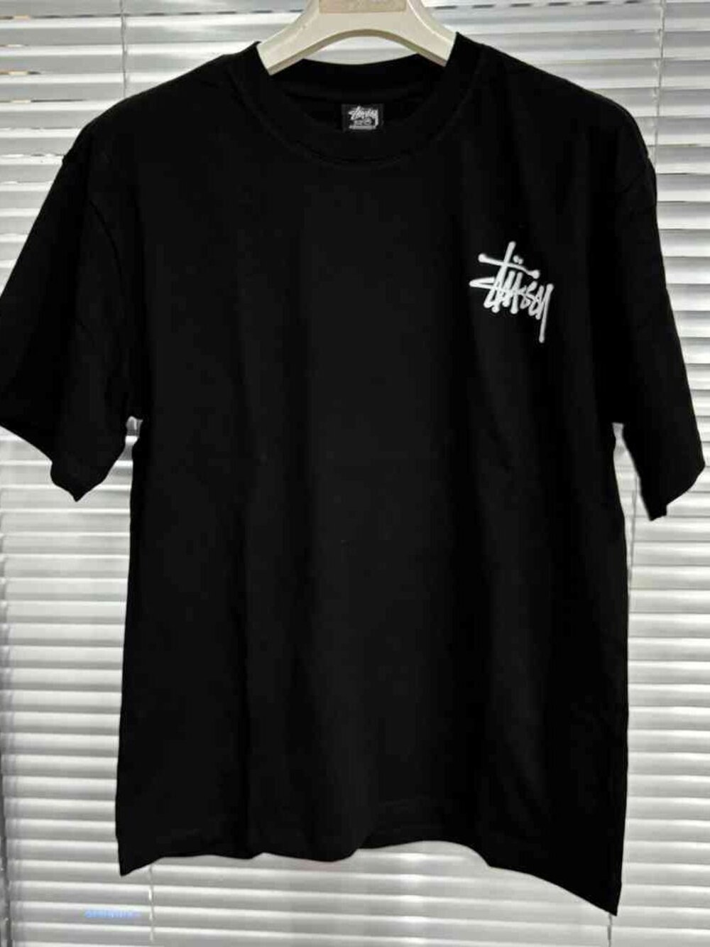 🖤Stussy🖤Black Short Sleeve Tee White Small Chest Logo